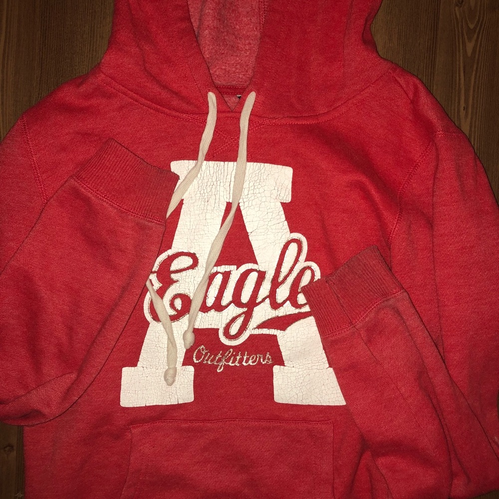 Red American Eagle Hoodie